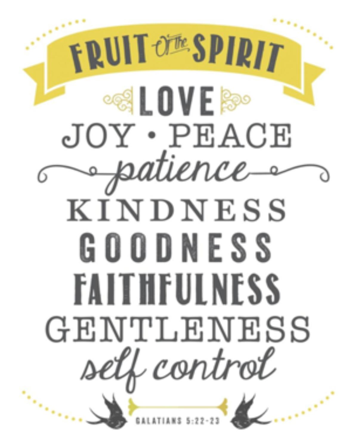 Fruit of the Spirit - Trinity Lutheran School